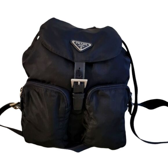 Prada Handbags - Prada Nylon Black Backpack